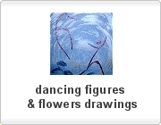 dancing figures & flowers drawings