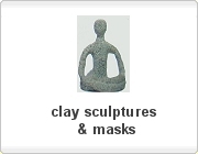clay sculptures & masks