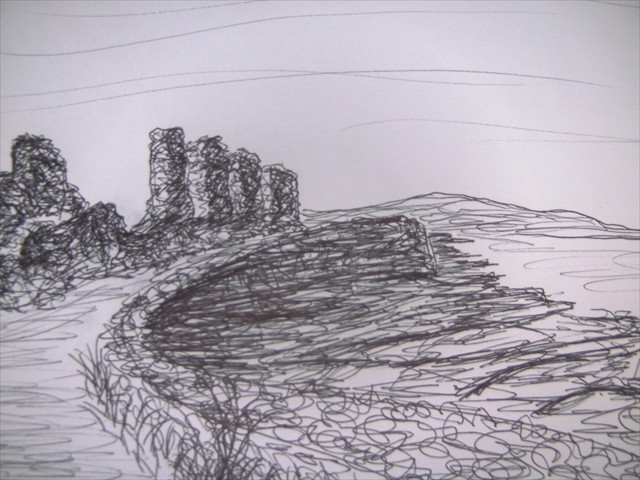 Inis Mór Ruin Sketch